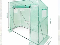 Yorbay broeikas 200 x 80 x 170/150 cm - afbeelding 3 van  5