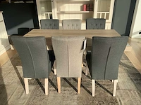 York eetkamertafel met stoelen - afbeelding 16 van  20