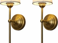 Yosoan wandlamp met stoffen kap - afbeelding 2 van  2