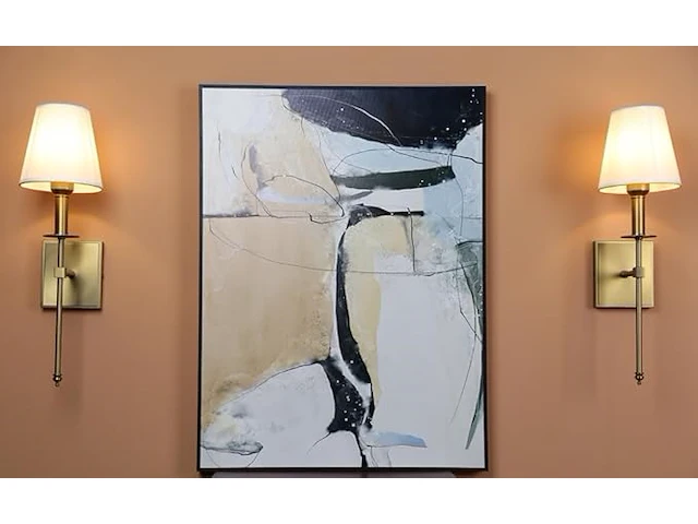 Yosoan wandlamp stoffen kap - afbeelding 2 van  4