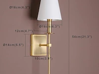 Yosoan wandlamp stoffen kap - afbeelding 3 van  4