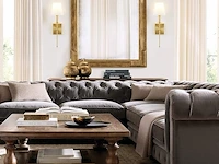 Yosoan wandlamp stoffen kap - afbeelding 4 van  4