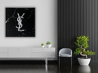 Ysl marmer 60x60 cm - canvas wanddecoratie - afbeelding 1 van  2