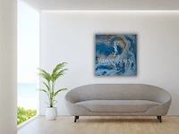 Ysl ocean 60x60 cm - canvas wanddecoratie - afbeelding 2 van  2