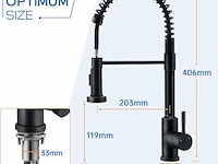 Yuanny keukenkraan met sproeier - afbeelding 2 van  4