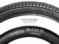 Yunscm set van 2 30tpi vouwbanden 16 inch - afbeelding 2 van  2