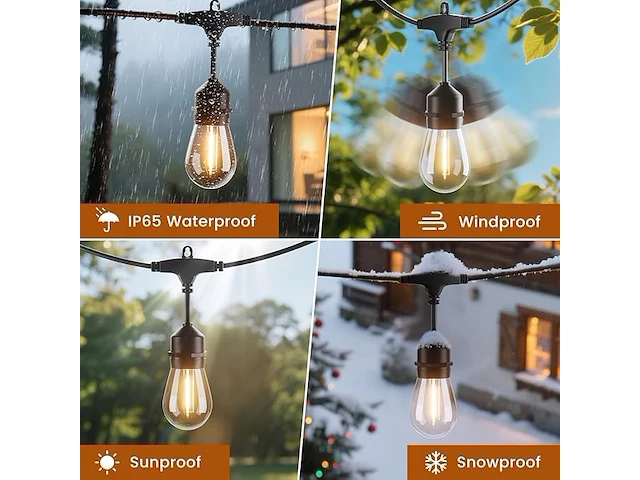 Yuucio lichtsnoeren voor buiten - afbeelding 2 van  3
