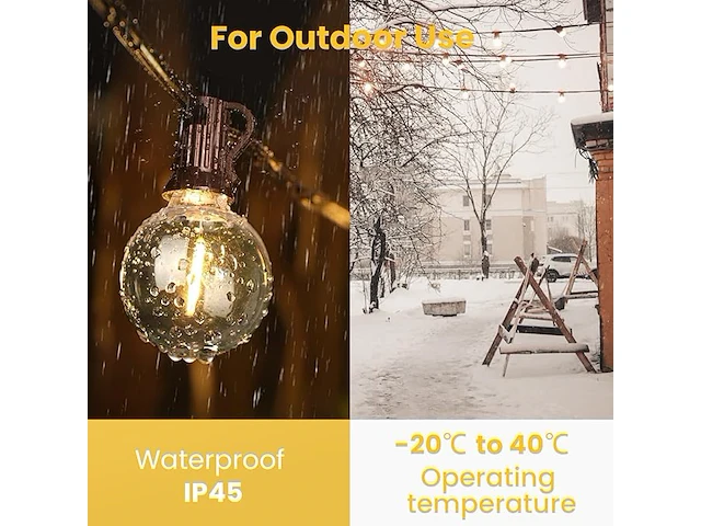 Yuusei 60 m lichtsnoer voor buiten - afbeelding 5 van  5