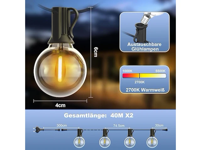 Yuusei outdoor lichtsnoer - afbeelding 3 van  4