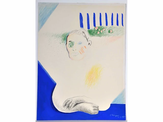 Yvan theys (marke 1936-2005) - origineel - afbeelding 2 van  5