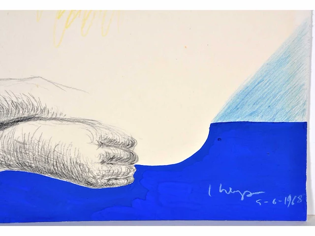 Yvan theys (marke 1936-2005) - origineel - afbeelding 3 van  5
