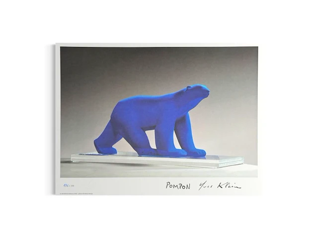 Yves klein - l'ours pompon - afbeelding 1 van  1