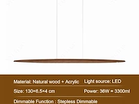 Yyutluo led houten hanglamp - afbeelding 2 van  4
