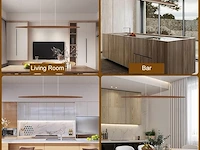 Yyutluo led houten hanglamp - afbeelding 4 van  4