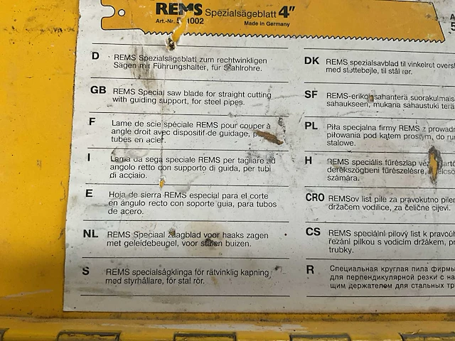 Zaagmachine voor stalen buizen rems - afbeelding 4 van  8