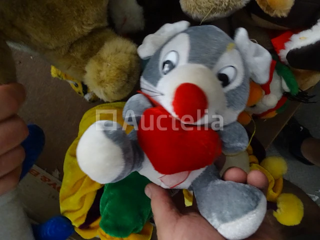 Zak met diverse knuffels - afbeelding 4 van  10