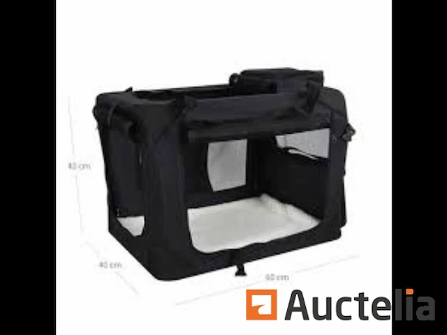 Zak van transport 60 x 40 x 40 cm zwart - afbeelding 2 van  2