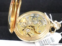 Zakhorloge geneve vv km aanduiding, verguld - afbeelding 6 van  6