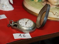 Zakhorloge"roskopf"met houder - afbeelding 1 van  2