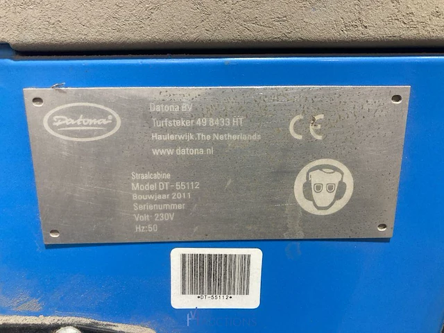 Zandstraalcabine datona - afbeelding 4 van  8
