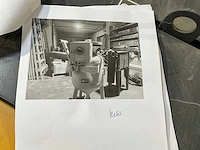 Zandstraalinstallatie compleet met compressor, ketel, ontvochtiger, slangen, straalslang en helm. - afbeelding 25 van  42