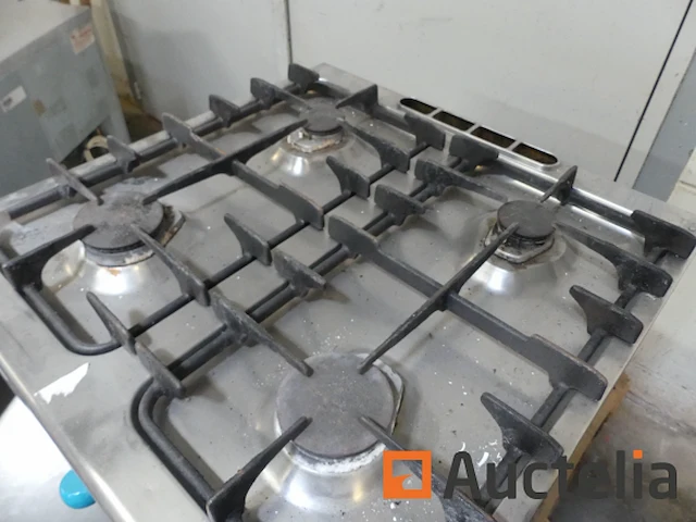 Zanussi 4-pits rvs gasfornuis - afbeelding 2 van  6