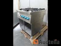Zanussi 4-pits rvs gasfornuis - afbeelding 5 van  6