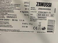 Zanussi inbouw koelkast/vrieskast no frost - afbeelding 5 van  7