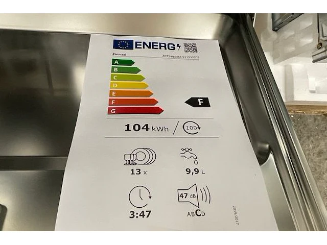 Zanussi inbouw vaatwas - afbeelding 7 van  8