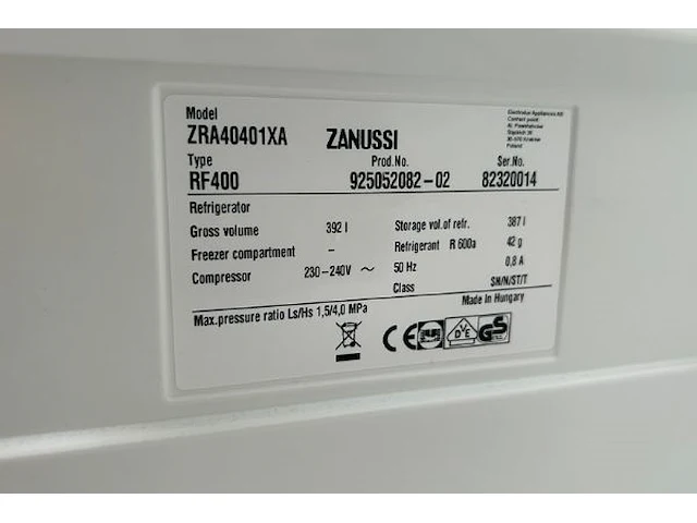 Zanussi koelkast - afbeelding 6 van  6