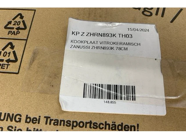 Zanussi kookplaat - afbeelding 2 van  3