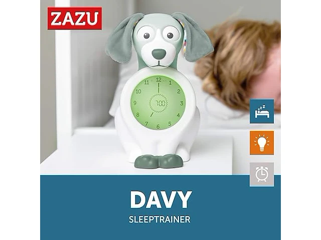 Zazu davy hond groen slaaptrainer en kinderwekker - afbeelding 2 van  3