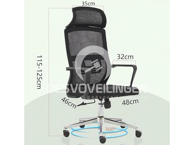 Zeape ergonomische bureaustoel - afbeelding 1 van  3
