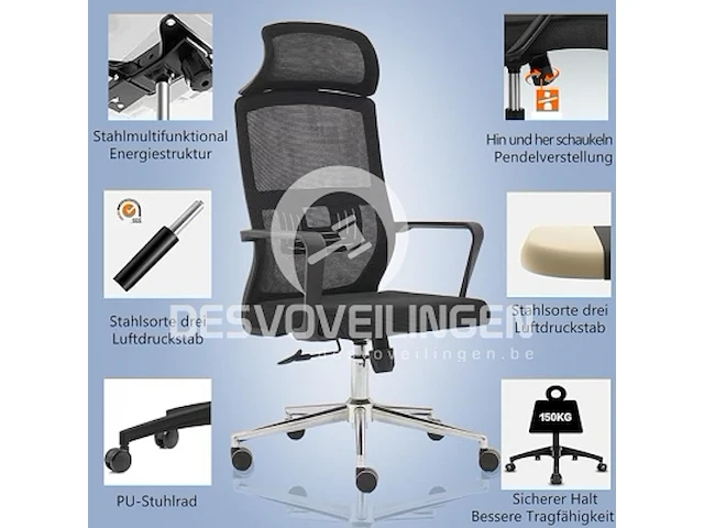 Zeape ergonomische bureaustoel - afbeelding 2 van  3