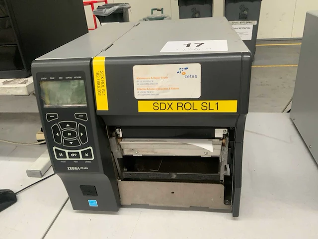 Zebra zt420 thermische labelprinter - afbeelding 2 van  5