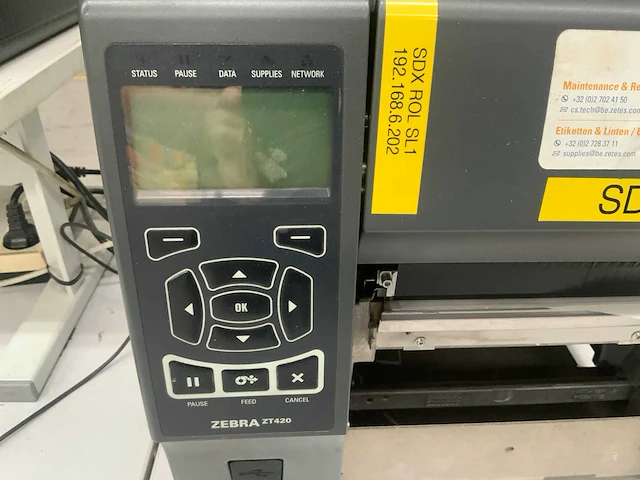 Zebra zt420 thermische labelprinter - afbeelding 5 van  5