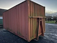 Zeecontainer met verlichting en elektriciteit compleet met inbouwkast. - afbeelding 1 van  18