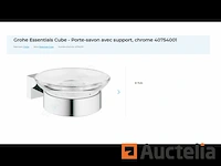 Zeepbakje met grohe stand 40754001 essentials cube