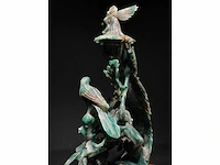 Zeer gedetailleerd delicaat chinese sculptuur van vogels en bloemen - afbeelding 4 van  39