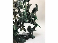 Zeer gedetailleerd delicaat chinese sculptuur van vogels en bloemen - afbeelding 18 van  39