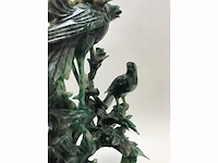 Zeer gedetailleerd delicaat chinese sculptuur van vogels en bloemen - afbeelding 22 van  39