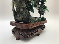 Zeer gedetailleerd delicaat chinese sculptuur van vogels en bloemen - afbeelding 31 van  39