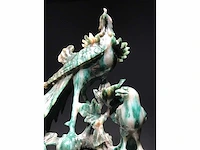 Zeer gedetailleerd delicaat chinese sculptuur van vogels en bloemen - afbeelding 23 van  39
