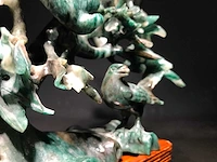 Zeer gedetailleerd delicaat chinese sculptuur van vogels en bloemen - afbeelding 36 van  39