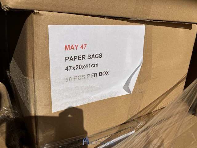 Zeer grote partij papieren draagtassen may - afbeelding 13 van  17