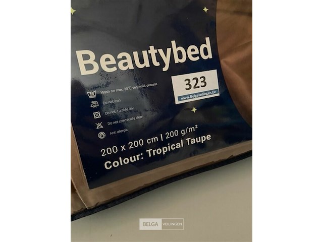 Zelesta beautybed 200 x 200 200 gr tropical taupe - afbeelding 3 van  3