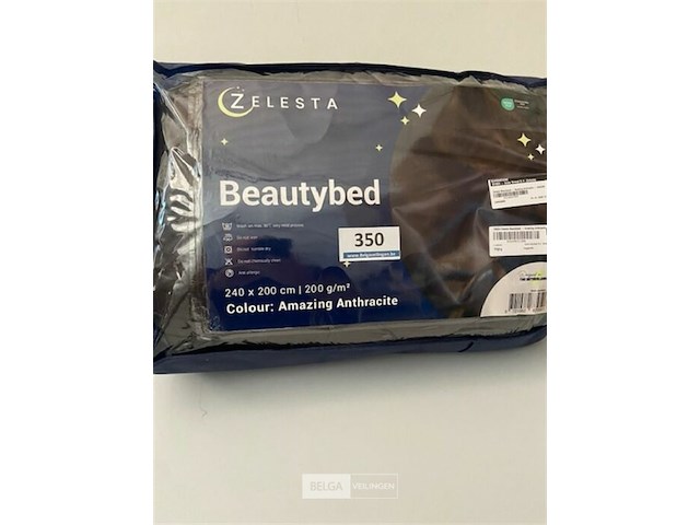 Zelesta beautybed 240 x 200 200 gr amazing antracite - afbeelding 2 van  3