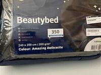 Zelesta beautybed 240 x 200 200 gr amazing antracite - afbeelding 2 van  3