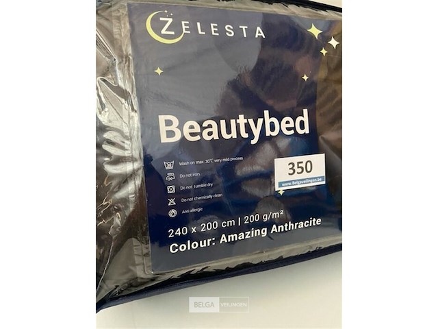 Zelesta beautybed 240 x 200 200 gr amazing antracite - afbeelding 3 van  3