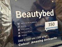 Zelesta beautybed 240 x 200 200 gr amazing antracite - afbeelding 3 van  3